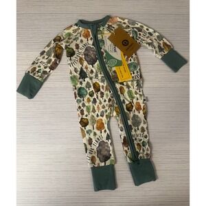 Kindthing Newborn Tencel Modal Pajamas Protect Our Planet Forest Bee Sleeper NWT